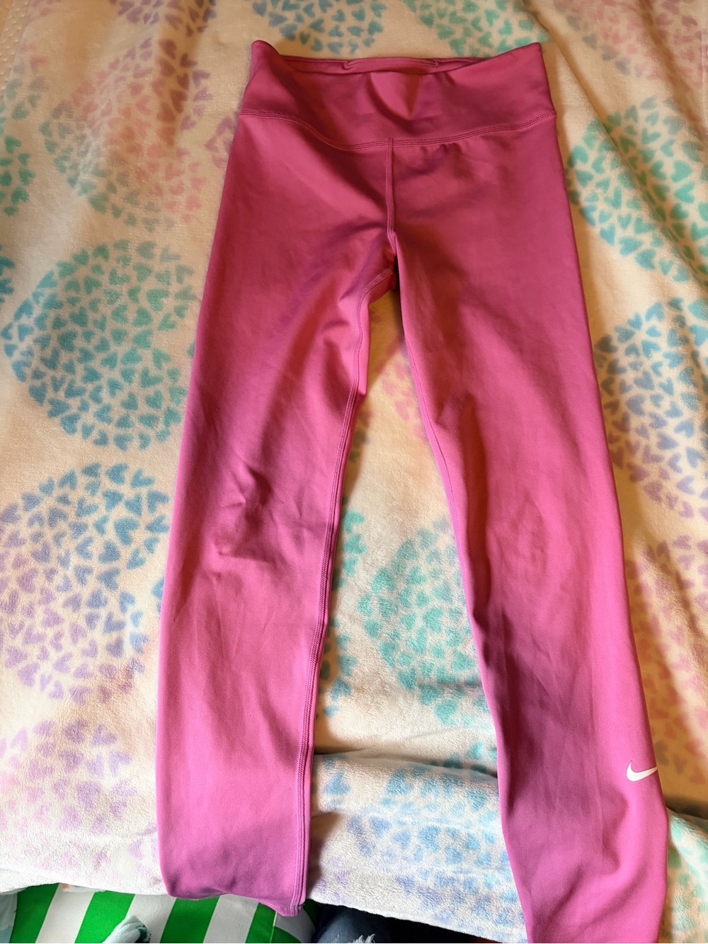 Nike Girls Hot Pink Stretch Active Leggings